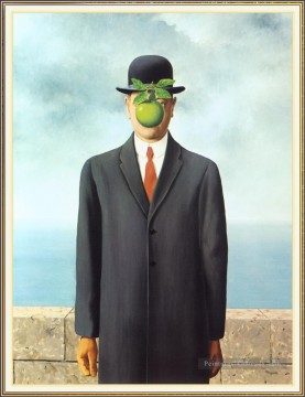 René Magritte œuvres - fils d’homme 1964 Rene Magritte